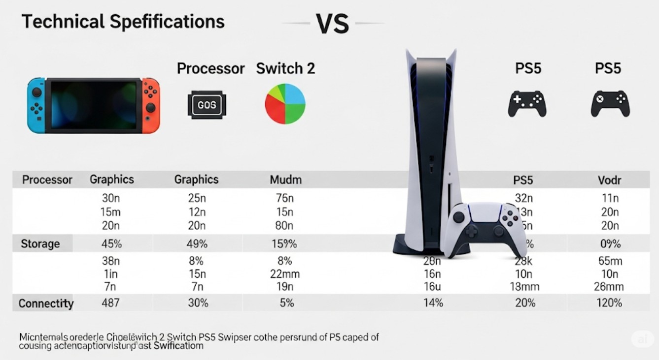 Switch2とPS5のスペック比較！あなたに合うのはどっち？
