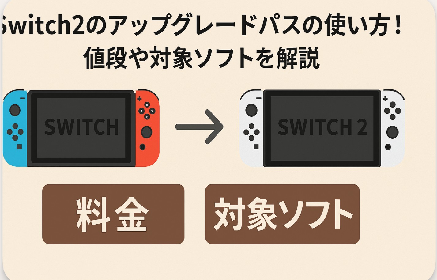 switch2のアップグレードパスの使い方！値段や対象ソフトを解説
