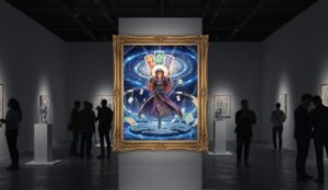 海外展示で公開されたミネアのファンアート作品