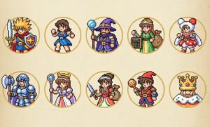 ドラクエ3の勇者・賢者・武闘家など職業別キャラクターイラスト