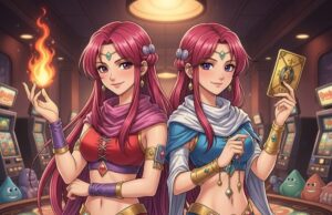 ドラクエ マーニャとミネアの関係を描いたイラスト