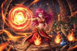 ドラクエ マーニャがイオナズンを使う戦闘シーン