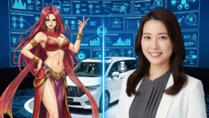 富沢美智恵と沢城みゆきが演じるマーニャの比較画像