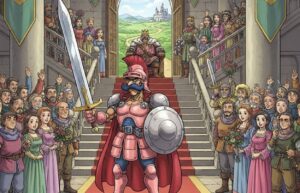 ドラクエ ライアンが王宮戦士として旅立つシーン