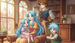 ドラクエ5 フローラ 結婚後イベントと子どもたちの青髪