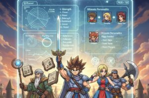 ドラクエ3リメイクで性格を理解して最強育成を達成した勇者たちのまとめイラスト