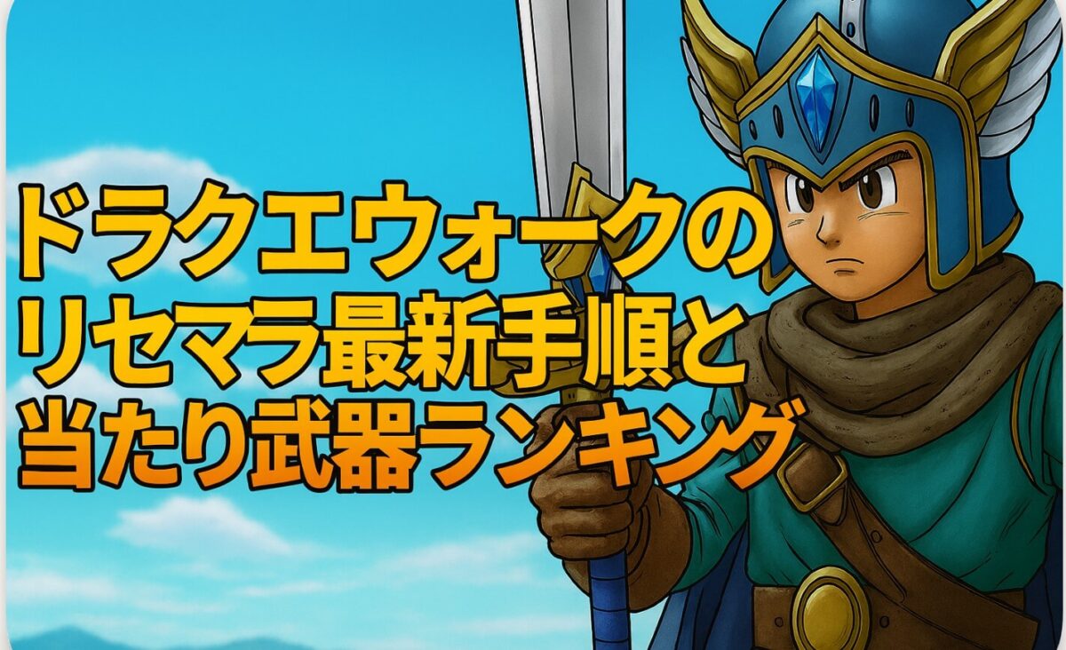 ドラクエウォークのリセマラ最新手順と当たり武器ランキング