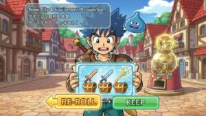 ドラクエウォークを始めたばかりのプレイヤーがリセマラを体験している様子