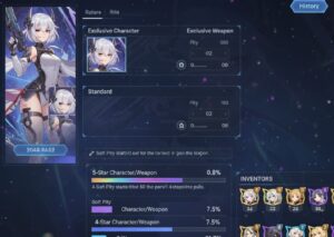 鳴潮のガチャ仕様を図解した画像。恒常・限定・初心者ガチャの違い。