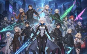 鳴潮Ver.2.7のピックアップキャラ(仇遠・ガルブレーナ・ルパ・ザンニー)のビジュアル。