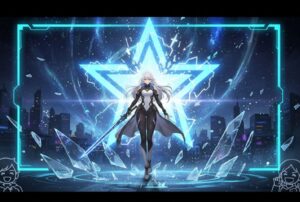 万象新声ガチャで星5確定を引く瞬間の画像。