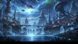 鳴潮 ストーリー 世界観 惑星ソラリスの夜景イメージ