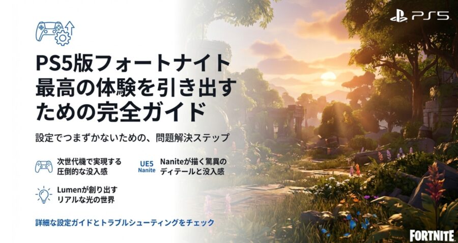 PS5版フォートナイトの始め方！120fps設定や容量を徹底解説