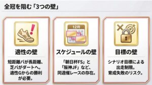 全冠達成を阻む適性・スケジュール・目標の3つの壁