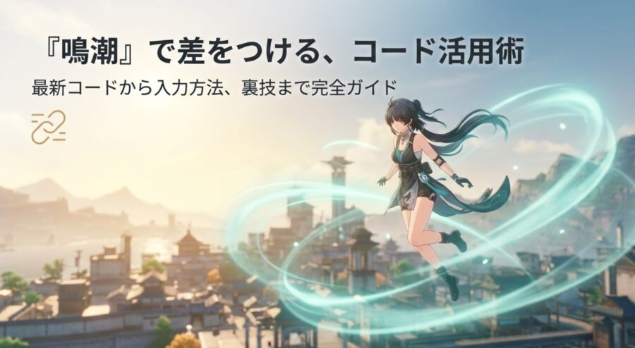 鳴潮(Wuthering Waves)のコード活用術と最新コード入力ガイドの表紙