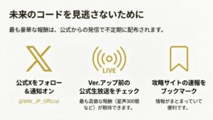 鳴潮の最新コードを見逃さないための公式Xフォローと生放送チェックのコツ