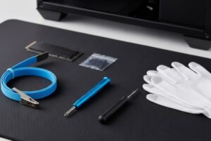 必要な工具の準備と静電気への対策